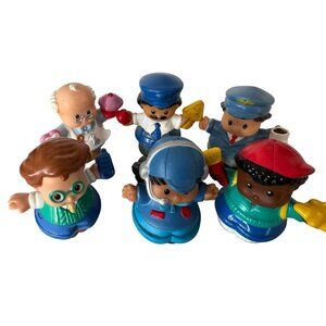 6 Fisher Price Little People Working Class